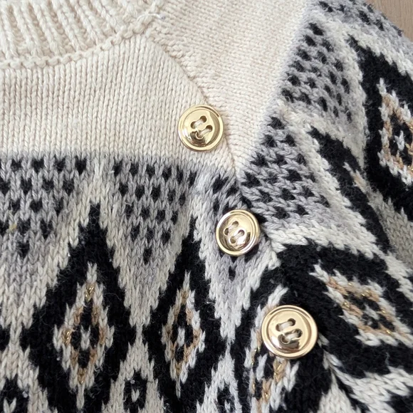 Gymboree Toddler Geometric Cotton Sweater - Picture 4 of 5